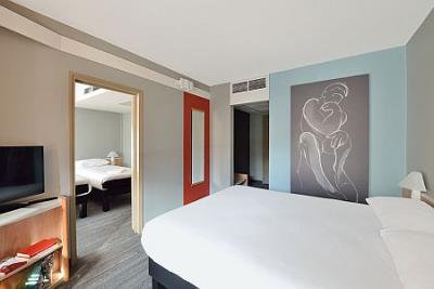 Schlafzimmer im Hotel - billiges Hotel mit Spezialangeboten - Ibis Budapest Citysouth*** - Discounted Ibis Hotel in der Nähe des Flughafens